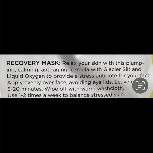 New w/ tags! Suzanne Somers Recovery Mask - Picture 3 of 3